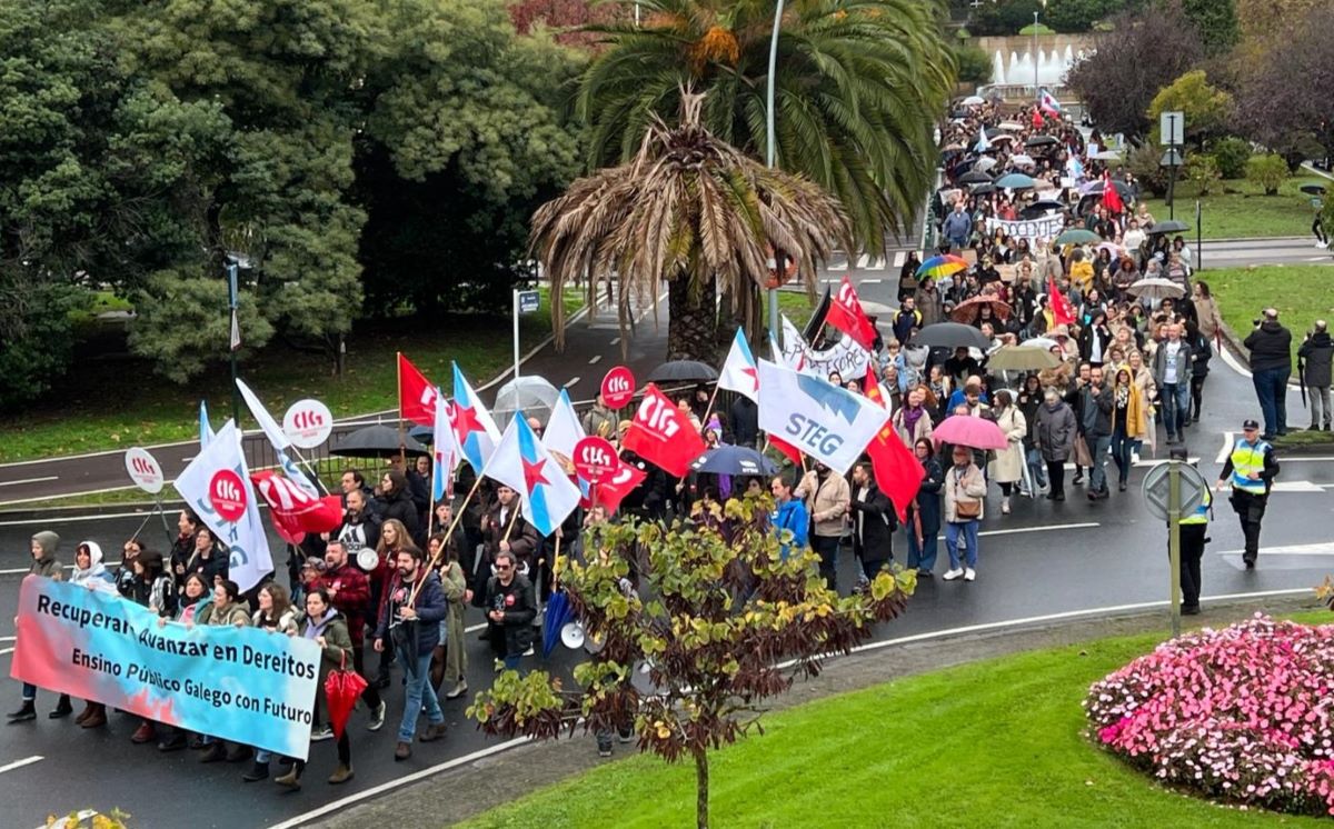 Mobilización de profesorado na Coruña