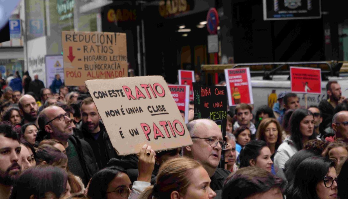 Mobilización de profesorado en Ourense