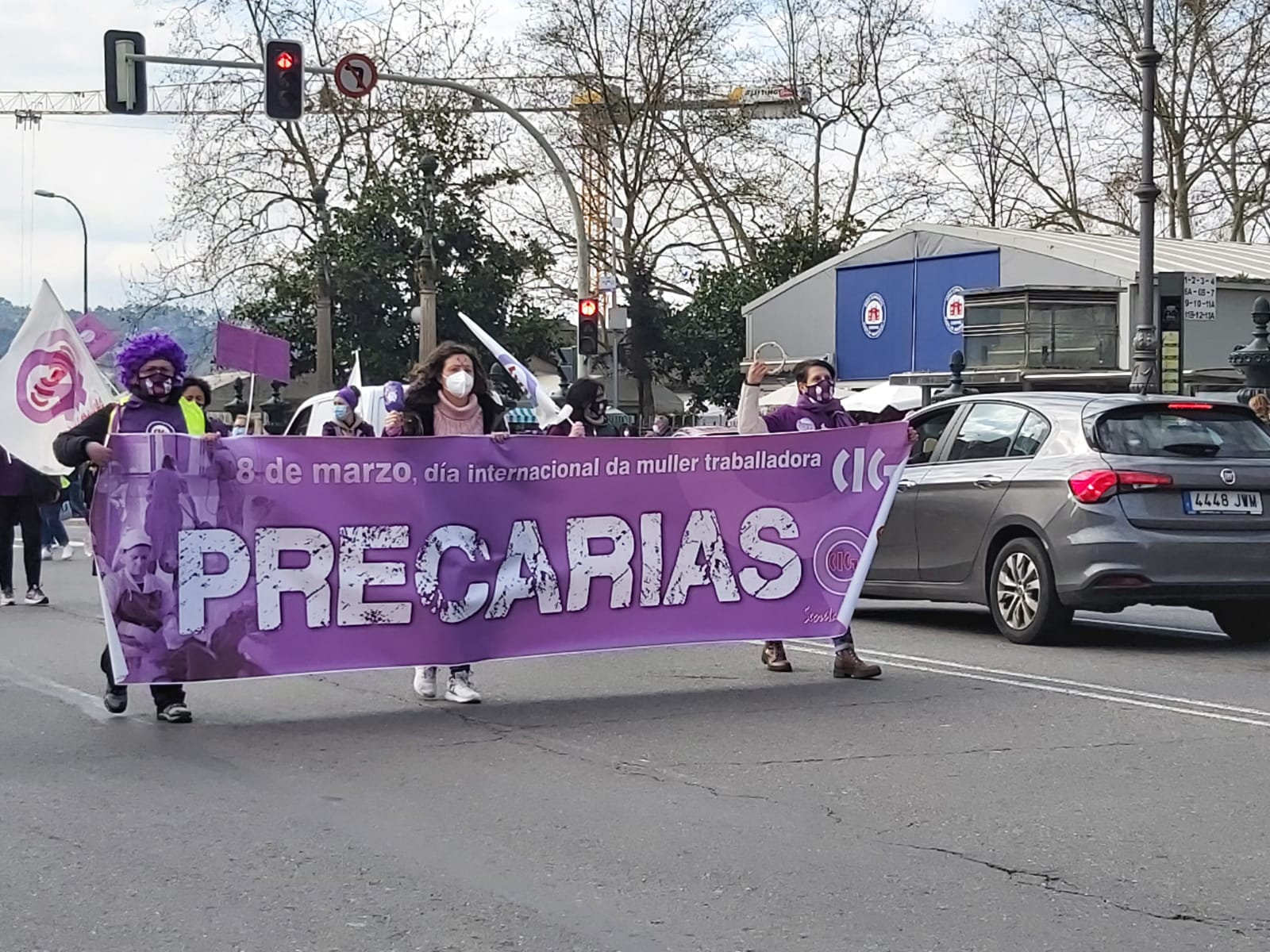 Manifestación en Ourense 8M 2021 convocada pola CIG