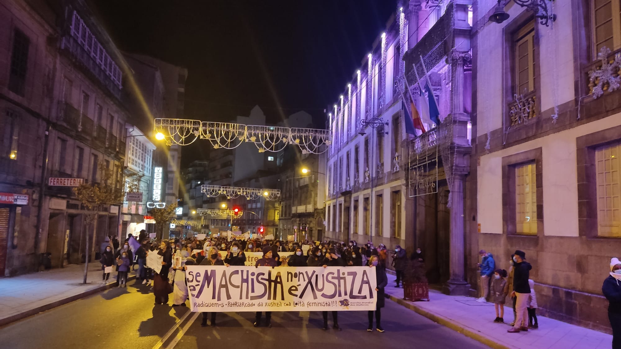 Manifestación en Ourense polo 25N deste 2021
