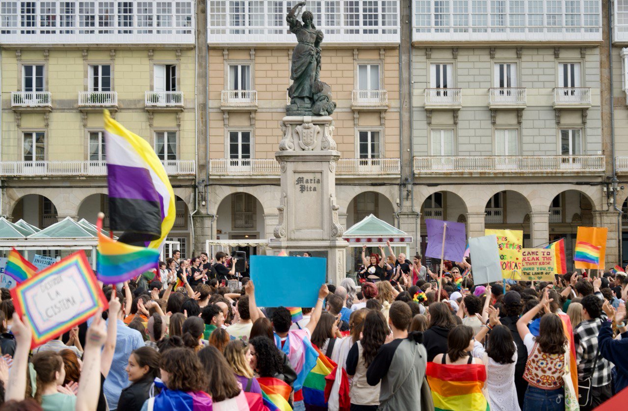 Manifestación do Orgullo na Coruña en 2022
