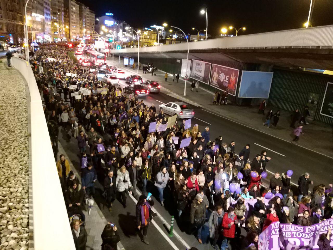 Manifestación na Coruña 8M 2019