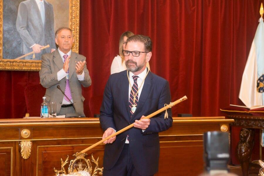Ángel Mato, tras ser elixido novo alcalde de Ferrol