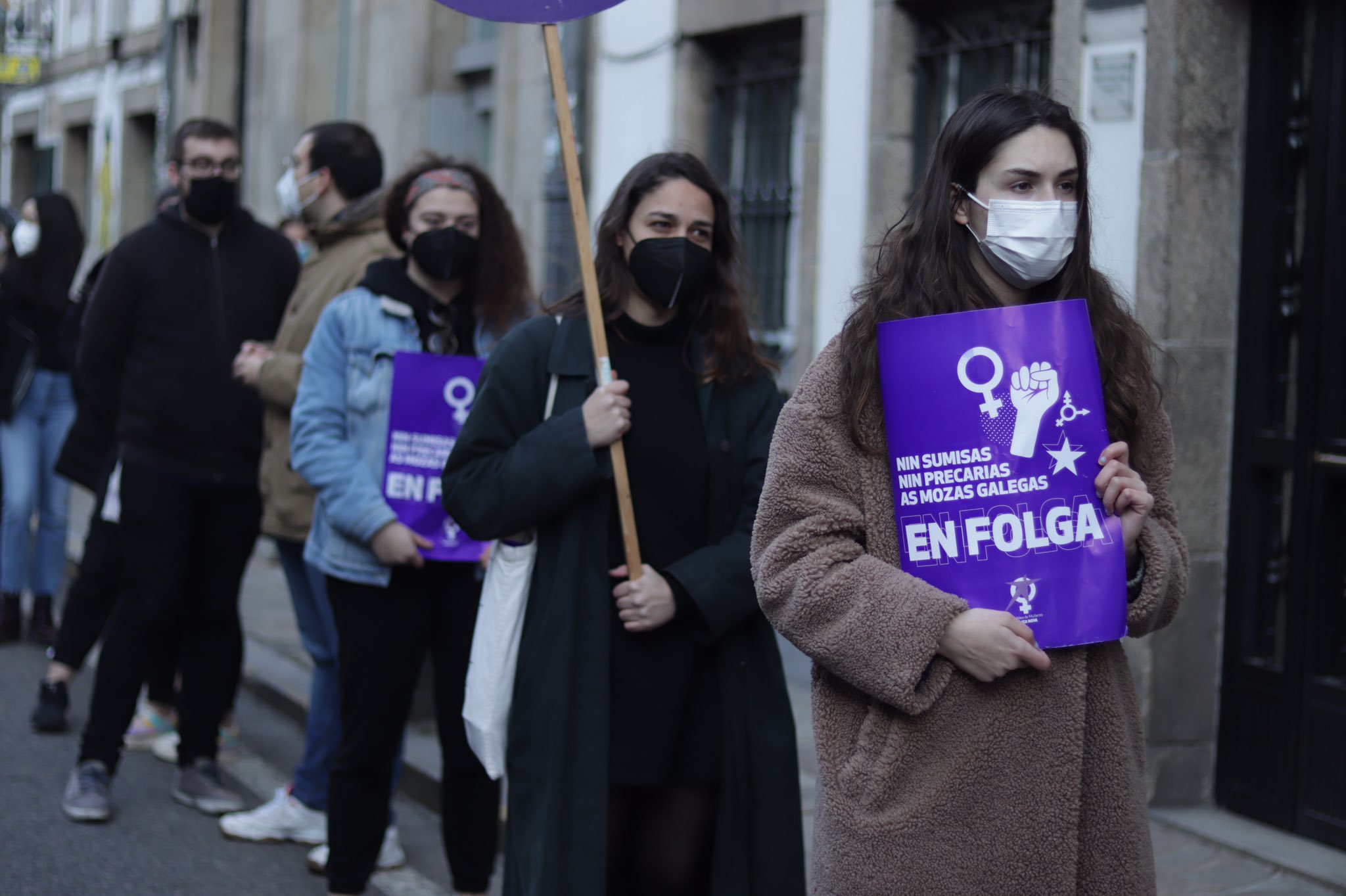 Manifestación en Compostela 8M 2021