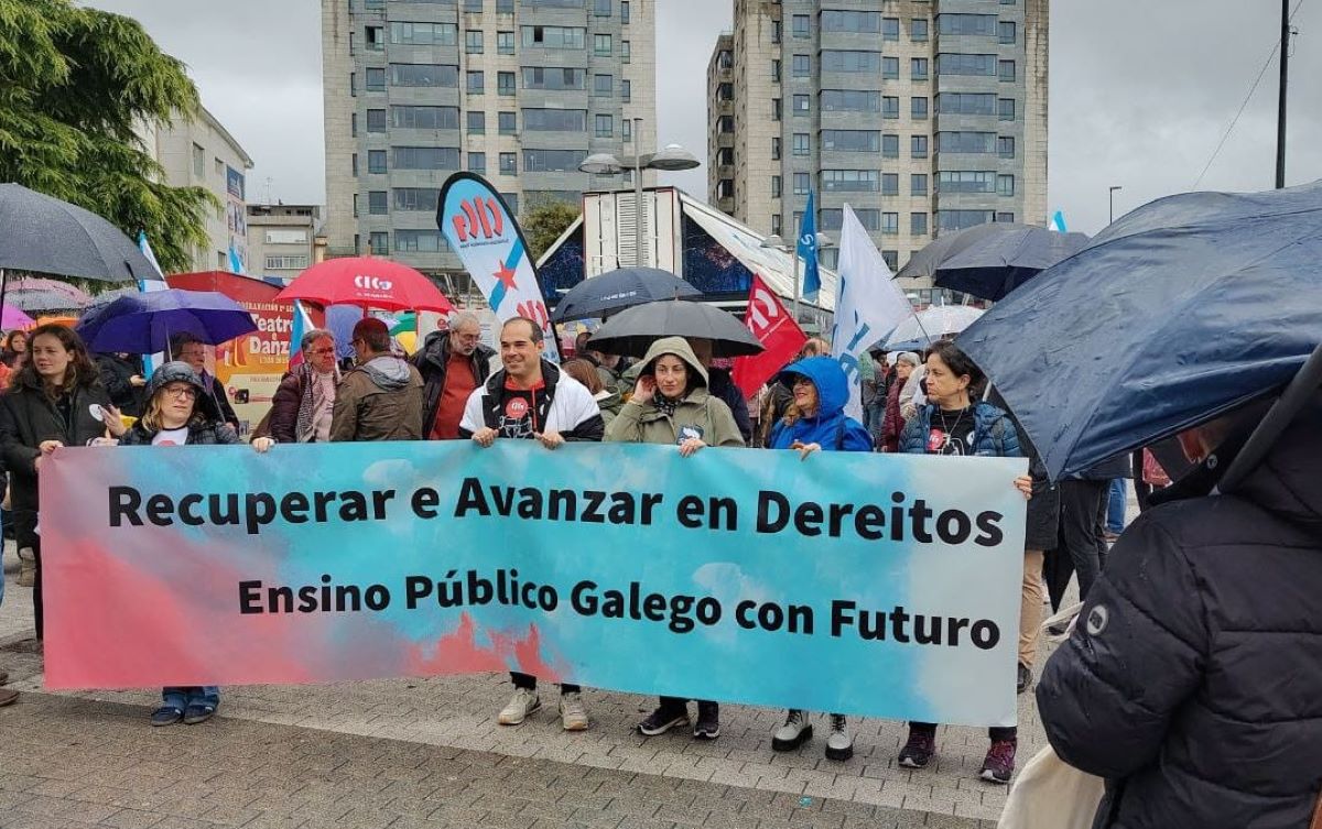 Mobilización de profesorado en Lugo