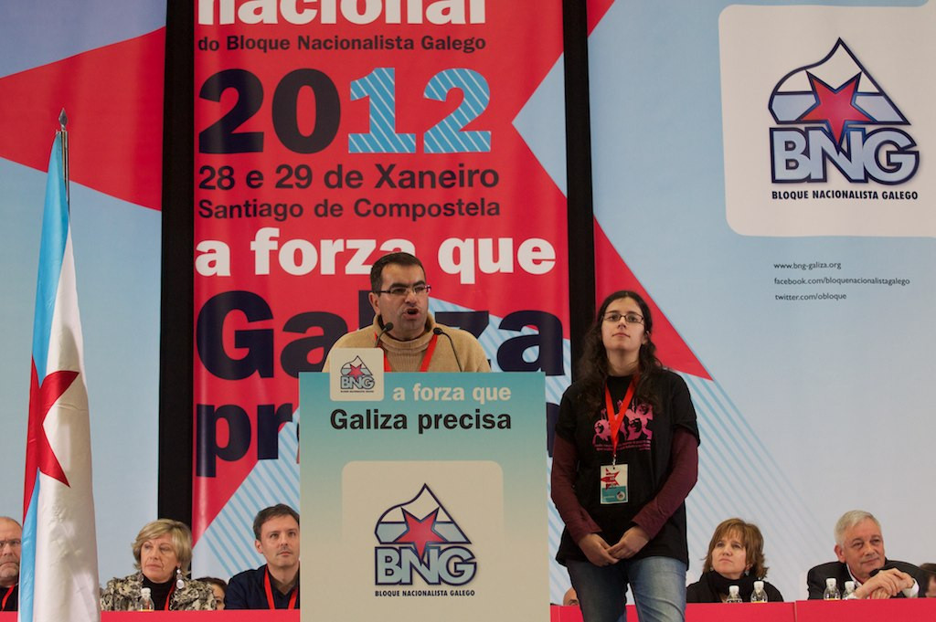 Rafa Vilar e Noa Presas piden o apoio da Asemblea para o MGS
