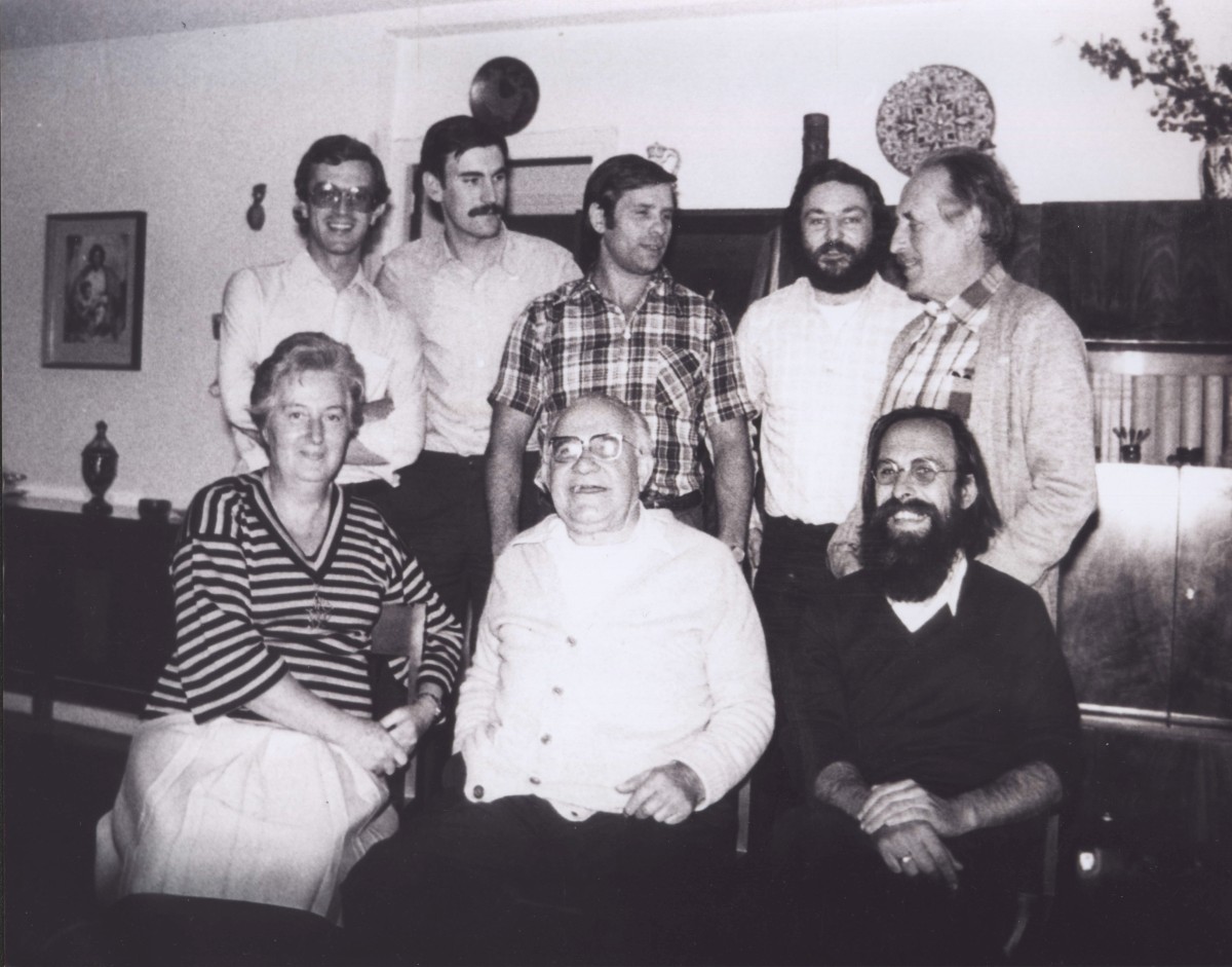 Pillado, no centro, con outros militante do PCG, despois de saír da cadea en 1976
