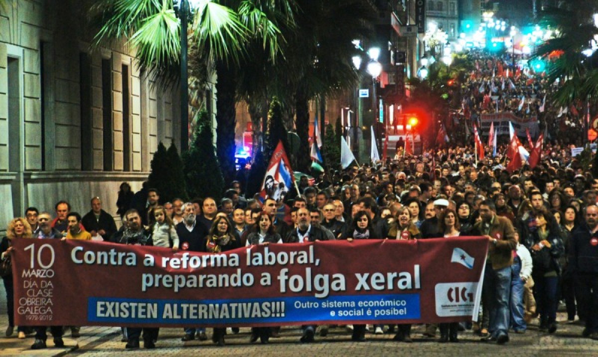 A manifestación máis importante da CIG tivo lugar en Vigo