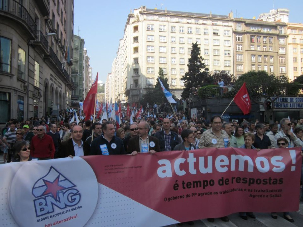 A manifestación da CIG na Coruña