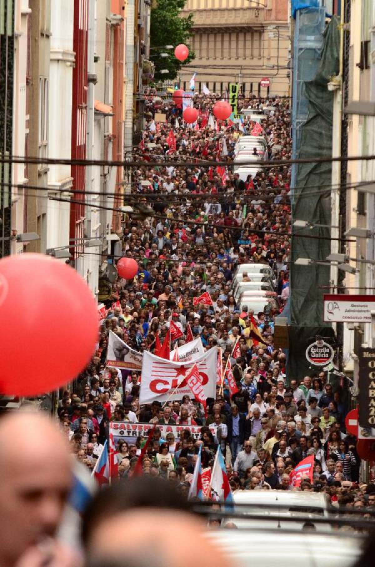 Manifestación en Ferrol pola folga xeral comarcal