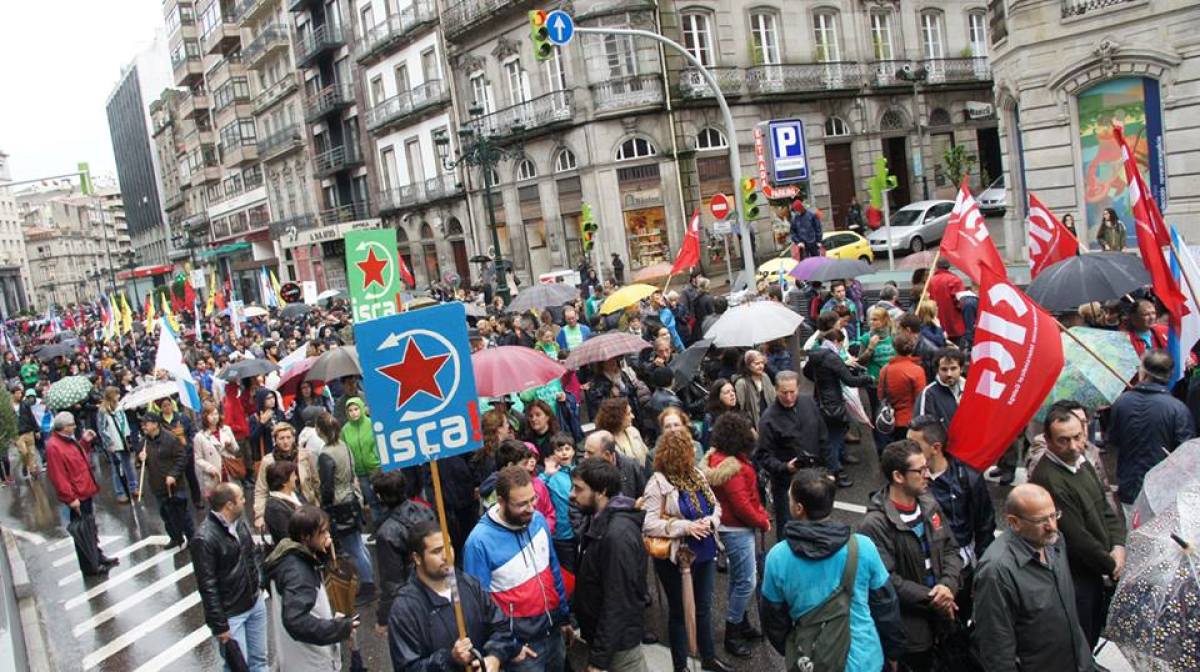 A rúa, ateigada contra a lei Wert en Vigo