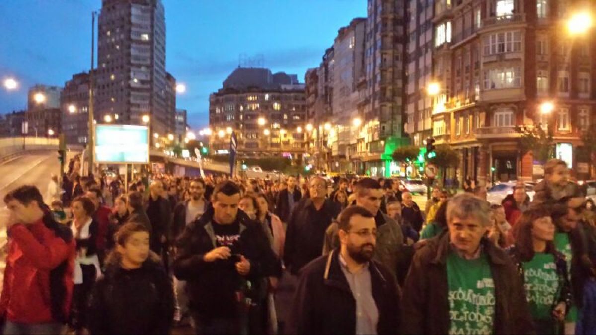Manifestación da tarde contra a Lomce na Coruña