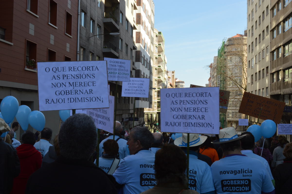 Manifestación das Marchas da Dignidade na Coruña