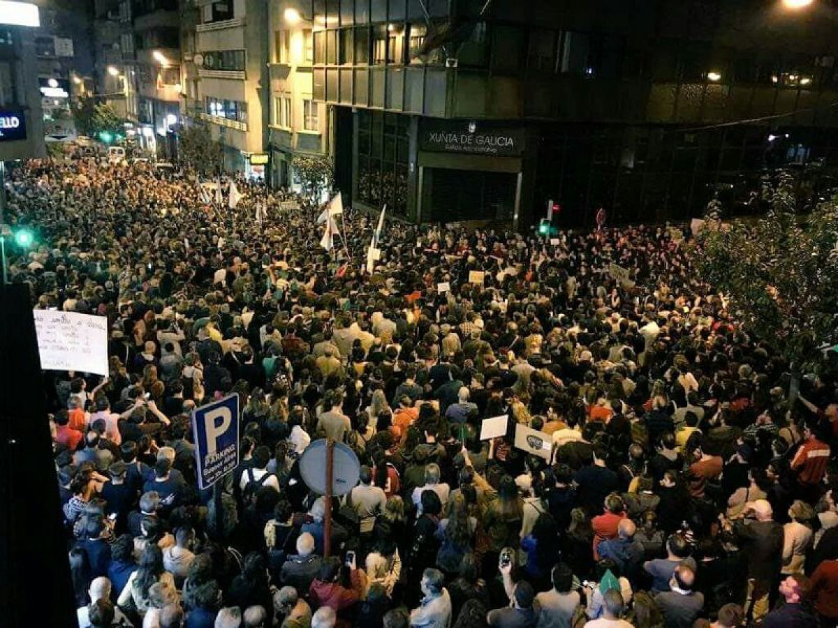 Manifestación en Ourense